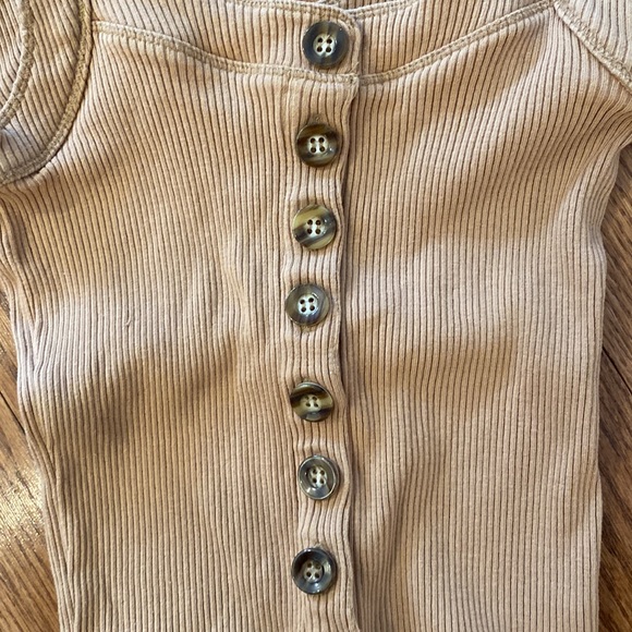 Free People Ribbed Button Down Tank - Picture 3 of 3